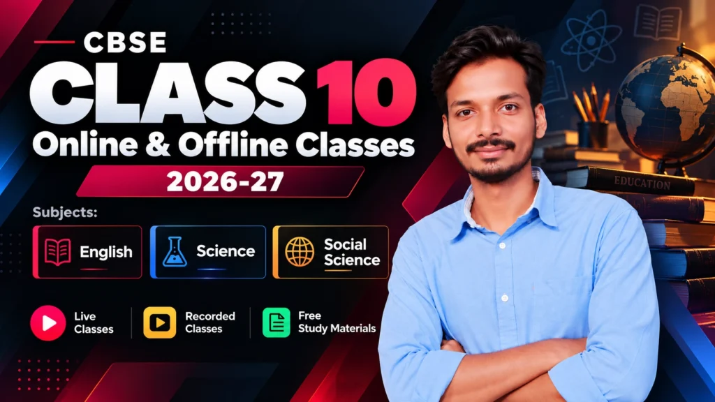 CBSE Class 10 Online Classes 2026-27 | English, Science and Social Science