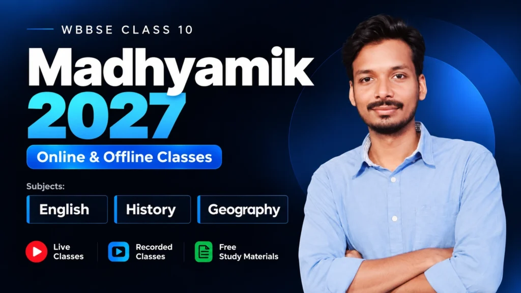 WB Board Class 10 Madhyamik 2027 | English, History & Geography
